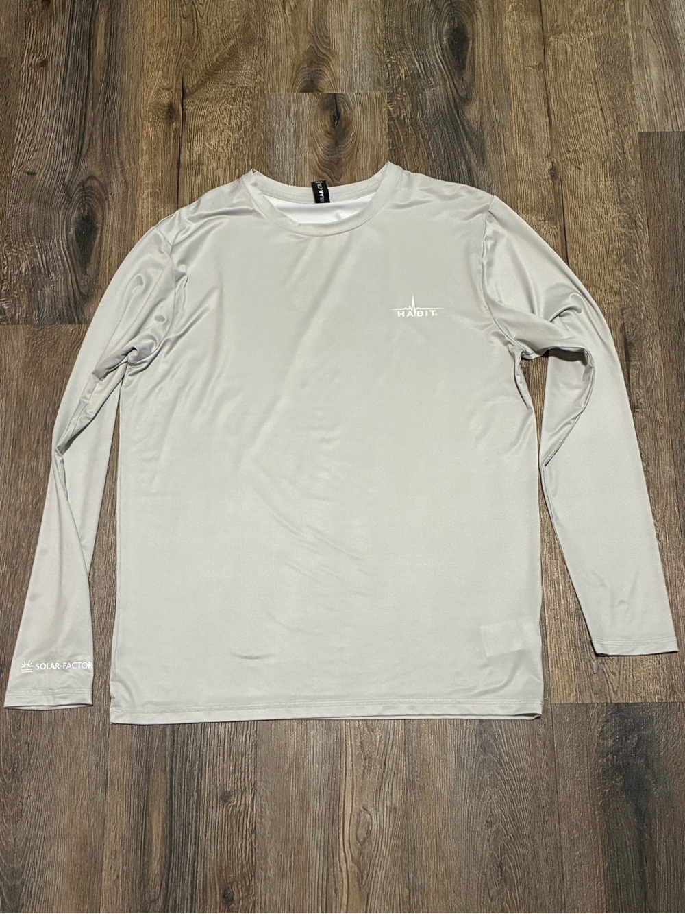 Men's Long Sleeve Performance Shirt - Light Gray